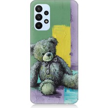 Teknomeg Samsung Galaxy A53 Uyumlu Terkedilmiş Ayıcık  Desenli Silikon Kılıf