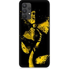 Teknomeg Samsung Galaxy A32 Uyumlu Rüzgar Gülü  Desenli Silikon Kılıf