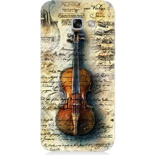 Teknomeg Samsung Galaxy A5 2017 Uyumlu Eski Keman  Desenli Silikon Kılıf