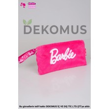 Barbie Dekomus Ile Yeni Sezon Lisanslı Barbıe Basıc Peluş El Çantası/makyaj Çantası/kalem Çantası