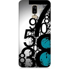 Samsung Galaxy J8 Uyumlu Sayısal Karmaşa  Desenli Silikon Kılıf