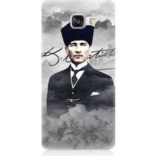 Samsung Galaxy A3 2016 Uyumlu Atatürk Portresi  Desenli Silikon Kılıf