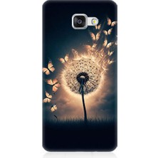 Samsung Galaxy A5 2016 Uyumlu Üfleyen Çiçek  Desenli Silikon Kılıf