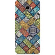 Samsung Galaxy J4 Plus Uyumlu Renkli Desen  Desenli Silikon Kılıf