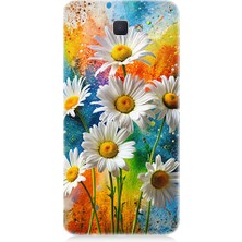 Teknomeg Samsung Galaxy J5 Prime Uyumlu Papatya Bahçesi  Desenli Silikon Kılıf