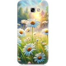 Teknomeg Samsung Galaxy A7 2017 Uyumlu Papatya Tarlası  Desenli Silikon Kılıf