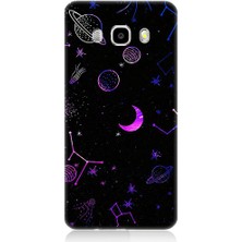 Teknomeg Samsung Galaxy J7 2016 Uyumlu Uzay Deseni  Desenli Silikon Kılıf
