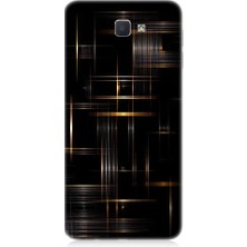 Teknomeg Samsung Galaxy J5 Prime Uyumlu Soyut Çizgiler  Desenli Silikon Kılıf