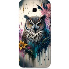 Teknomeg Samsung Galaxy J4 Plus Uyumlu Renkli Baykuş  Desenli Silikon Kılıf