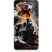 Teknomeg Samsung Galaxy A3 2016 Uyumlu Kara Tren  Desenli Silikon Kılıf