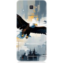 Teknomeg Samsung Galaxy J5 Prime Uyumlu Uçan Kartal  Desenli Silikon Kılıf
