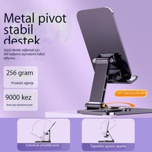 Leca Alüminyum Alaşımlı Cep Telefonu Tutucusu Masaüstü Standı Katlanır Teleskopik Metal Cep Telefonu Tutucusu (Yurt Dışından)