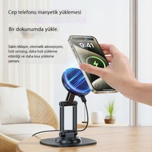 Leca Cep Telefonu Standı Masaüstü Kablosuz Şarj Manyetik Stand Tablet Desteği (Yurt Dışından)