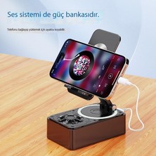 Leca Hoparlör Cep Telefonu Standı Ses Üçü Bir Arada Güç Bankası Katlanır Tembel Canlı Yayın Masaüstü Standı (Yurt Dışından)