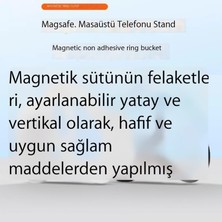 Span Manyetik Halka Toka Cep Telefonu Tutucusu Manyetik Halka 360 Derece Dönen Masaüstü Sabit Manyetik Adsorpsiyon Boya (Yurt Dışından)