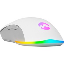 Everest SGM-L1 LUMOS Beyaz/Gri 6400dpi RGB Ledli Makrolu Gaming Oyuncu Mouse