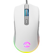 Everest SGM-L1 LUMOS Beyaz/Gri 6400dpi RGB Ledli Makrolu Gaming Oyuncu Mouse