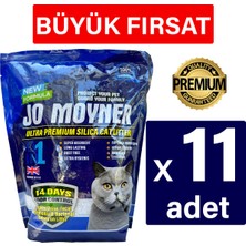 Jo Moyner Silika Kristal Kedi Kumu 3,8Lt x 11 Adet Ultra Premium Kalitede