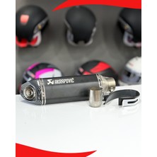 Atk Akrapovic Egzoz Universal Motosiklet Egzozu Tüp Egzoz Siyah