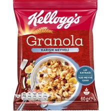 Kellogg's Granola Karışık Meyveli 60 Gr x 10 Adet, %42 Yulaf içerir, %20 Meyve içerir