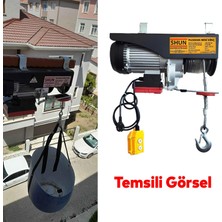 Shun Elektrikli Mini Vinç - 150/300 kg Caraskal B Sınıfı - 10/20 mt Wifi ve Kablolu Kontrol Kumanda