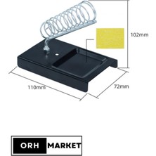 ORH Teknoloji Süngerli Metal Yaylı Kalem Havya Standı