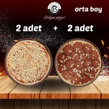 Grozzi Sucuklu Pizza 2 Adet 400 gr Margarita Pizza 2 Adet 345 gr