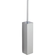 System Banyo Aksesuarları Duvara Monte Klozet Fırçası Krom 426x72x60 mm