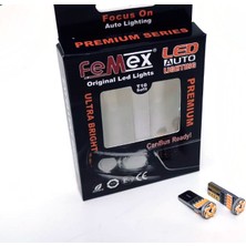 Femex Premium 15SMD Mini T10 LED Ampul Parlak Turuncu