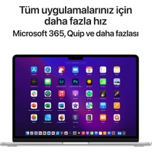 Apple MacBook Air M2 16GB 256GB SSD macOS 13" Taşınabilir Bilgisayar Gümüş MC7V4TU/A