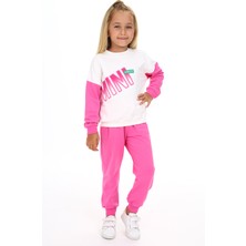 Toontoy Kız Çocuk Baskılı Eşofman Takım