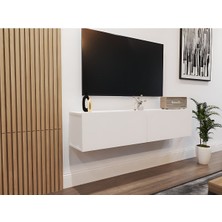 Albero Home Albero Perna Duvara Monte Tv Ünitesi 150  cm  Beyaz