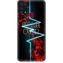 Teknomeg Samsung Galaxy M31 Uyumlu Oyun Bitti  Desenli Silikon Kılıf