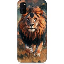 Teknomeg Samsung Galaxy M30S Uyumlu Aslan Portresi  Desenli Silikon Kılıf