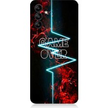 Teknomeg Samsung Galaxy M34 Uyumlu Oyun Bitti  Desenli Silikon Kılıf
