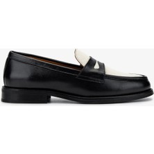 Valmenti Kadın Siyah/bej Loafer Ayakkabı 1058 01 Bn Ayk SK24-25 Sıyah/bej
