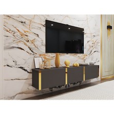 Albero Home Albero Star Duvara Monte 180  cm  Tv Ünitesi Antrasit