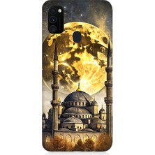 Teknomeg Samsung Galaxy M30S Uyumlu Uzay Posterleri  Desenli Silikon Kılıf