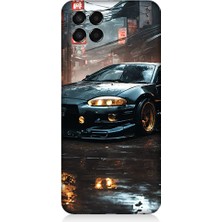 Teknomeg Samsung Galaxy M33 Uyumlu Gece Yarışı  Desenli Silikon Kılıf