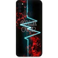 Teknomeg Samsung Galaxy M30S Uyumlu Oyun Bitti  Desenli Silikon Kılıf