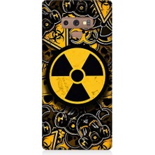 Teknomeg Samsung Galaxy Note 9 Uyumlu Nükleer Sembol  Desenli Silikon Kılıf