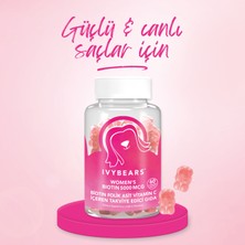 Ivybears 2´li Biotin Saç, Tırnak & Kolajen, Hyaluronik Asit Çiğnenebilir Vitamin Gummy Set, 120 Adet, 60 Günlük