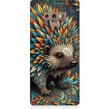 Teknomeg Samsung Galaxy Note 9 Uyumlu Renkli Kirpi  Desenli Silikon Kılıf