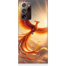 Teknomeg Samsung Galaxy Note 20 Ultra Uyumlu Anka Kuşu  Desenli Silikon Kılıf