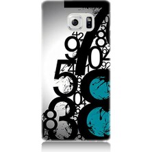 Teknomeg Samsung Galaxy Note 5 Uyumlu Sayısal Karmaşa  Desenli Silikon Kılıf