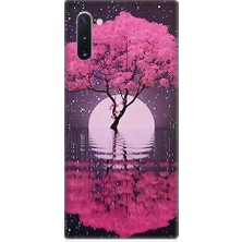 Teknomeg Samsung Galaxy Note 10 Uyumlu Deniz ve Güneş  Desenli Silikon Kılıf