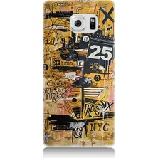 Teknomeg Samsung Galaxy Note 5 Uyumlu Karma Grafik  Desenli Silikon Kılıf