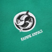 Raining Animals Balina Nakışlı Sweatshirt Özel Tasarım Echo Unisex Şardonlu