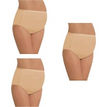 Bluence Kadın 3'lü Paket Pamuklu Rahat Büyüyen Anne Hamile Külotu