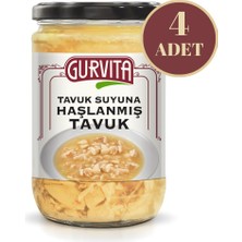 Gurvita Tavuk Suyuna Haşlanmış Tavuk 660 ml 4'lü